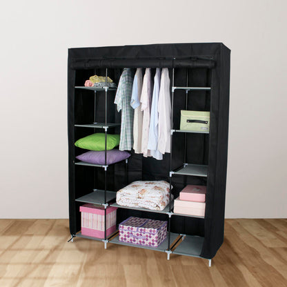 Armario Ropero de Tela con Cremallera y Estantes